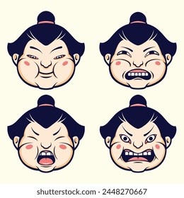 Asset Japanese Sumo vector art