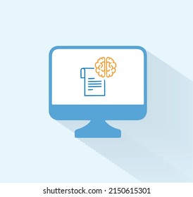 asset knowledge management icon vector design