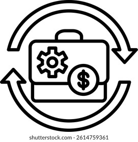 Asset Line Vector Icon Design