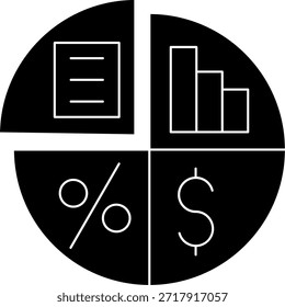 Diseño de icono de Vector de línea de activos