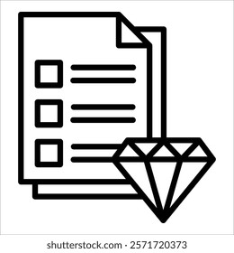 Asset List Icon Element For Design