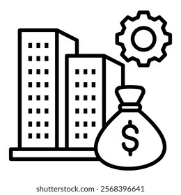 Asset Management Icon Element For Design