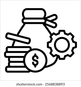Asset Management Icon Element For Design
