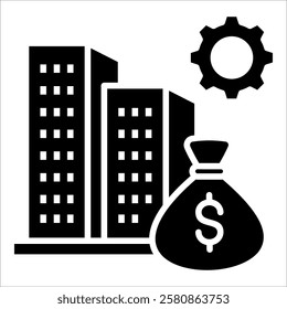 Asset Management Icon Element For Design