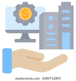 Asset Management Icon Element For Design