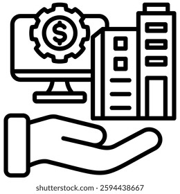 Asset Management Icon Element For Design