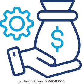 Asset Management Icon Element For Design