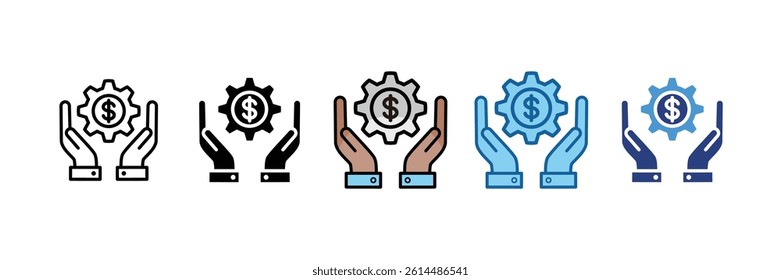 Asset Management Icon Element For Design