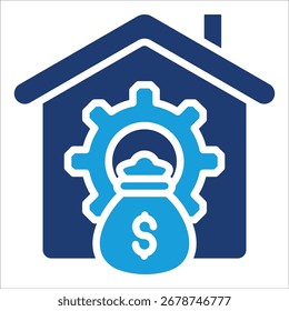 Asset Management Icon Element For Design