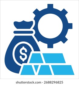 Elemento Ícone De Gerenciamento De Ativos Para Design