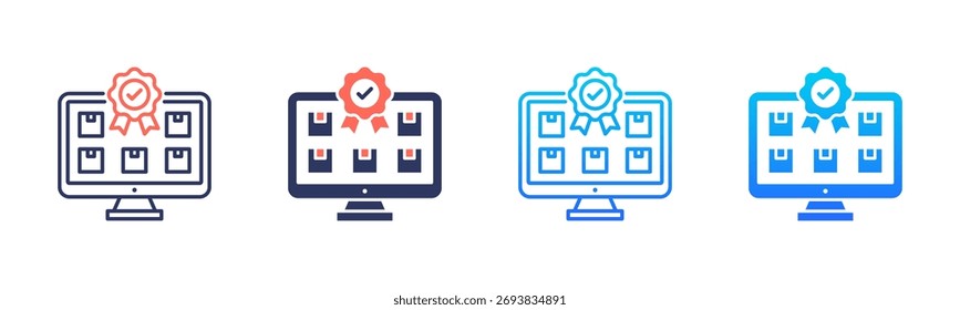 Pacote De Ícones Do Gerenciamento De Ativos Em Vários Estilos