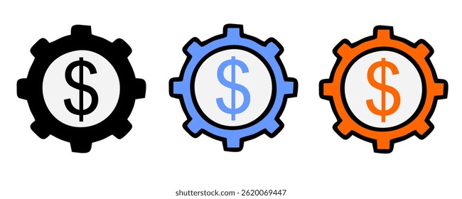 Asset Management icon set with decision making, company, document, client, investor, investment, bank account, wallet, property, digital asset icon. Simple handdrawn vector