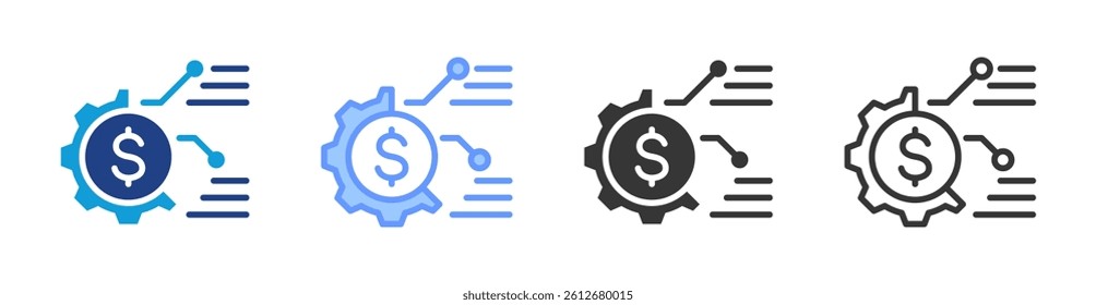 Asset Management icon set multiple style collection