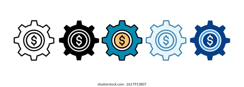Asset Management Icon Set Multiple Style Collection