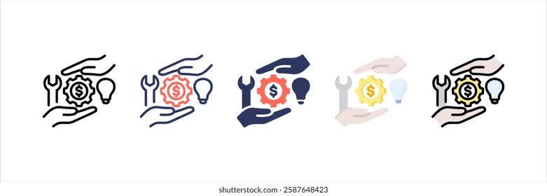 Asset Management Multi Style Icon Set