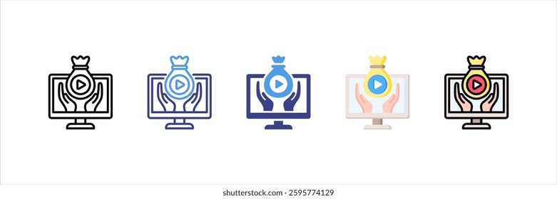 Asset Management Multi Style Icon Set