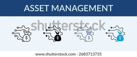 Asset Management  Multiple Style Icon Collection