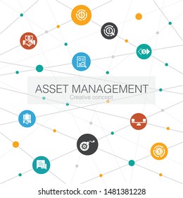 Asset Management Trendy Web Template Simple Stock Vector (Royalty Free ...