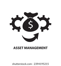 Asset Management vector icon, asset management flat trendy style illustration on white background..eps
