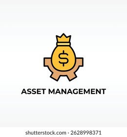 Vector De Gestión De Activos, Icono O Logotipo Ilustración De Símbolo Aislado