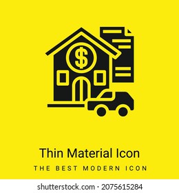 Asset Minimal Bright Yellow Material Icon