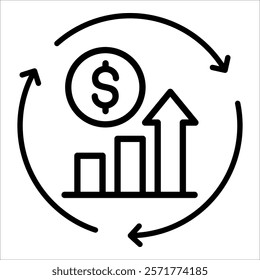 Asset Optimization Icon Element For Design