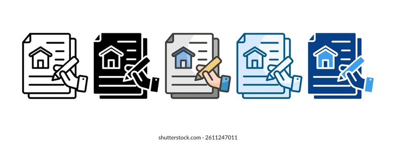 Asset Recording Icon Set Multiple Style Collection