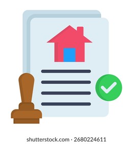 Asset Register Icon Flat Vector Illustration