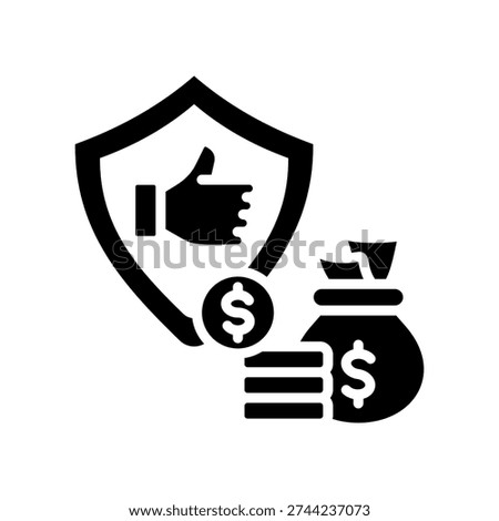 Asset Reliability Icon Glyph Vector Illustration