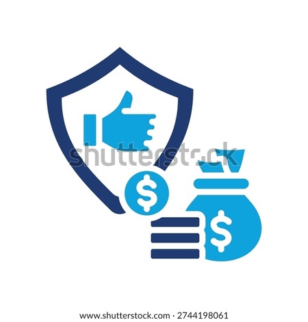 Asset Reliability Icon Mixed Vector Illustration