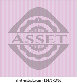 Asset retro pink emblem
