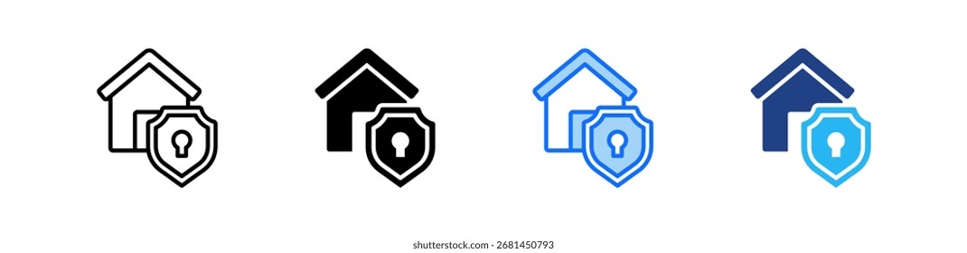 Asset Safeguarding Icon Set Multiple Style Collection