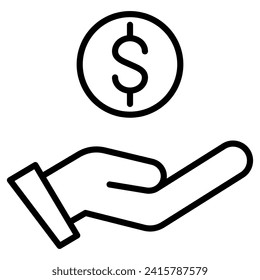 Ilustración vectorial de la línea de iconos de la custodia de activos