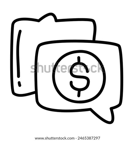 asset sharing tips of economic and business doodle icons