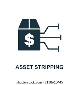 Asset Stripping flat icon. Colored element sign from auditors collection. Flat Asset Stripping icon sign for web design, infographics and more.