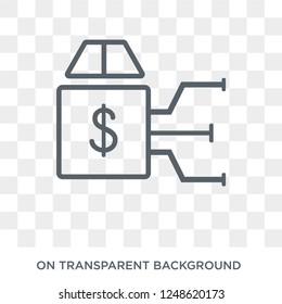 Asset stripping icon. Asset stripping design concept from Asset stripping collection. Simple element vector illustration on transparent background.