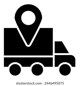 Asset Tracking icon line vector illustration