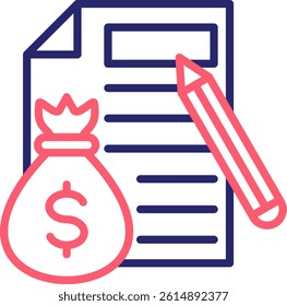 Asset Valuation Icon Color Vector Illustration