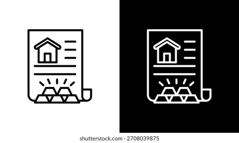 Design des weißen Asset-Symbolsatzes