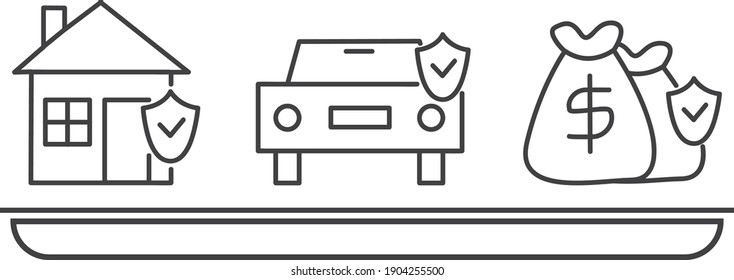 Assets Icon. Investment Vector isolate