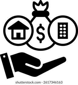 Assets Icon Mixed Vector Illustration