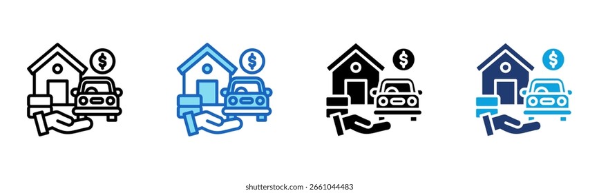 Icono de Elementos Multi Style Ilustración vectorial