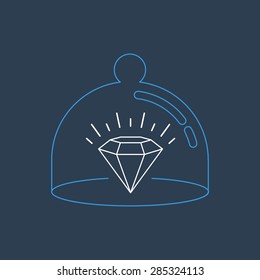 Assets insurance concept. Bank vault.