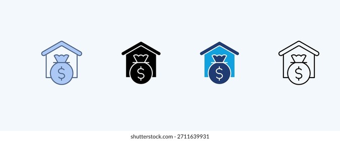 Assets Multiple Icon Illustration Vector