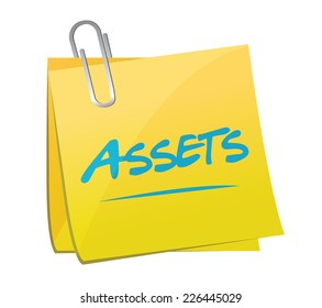 assets post memo illustration design over a white background