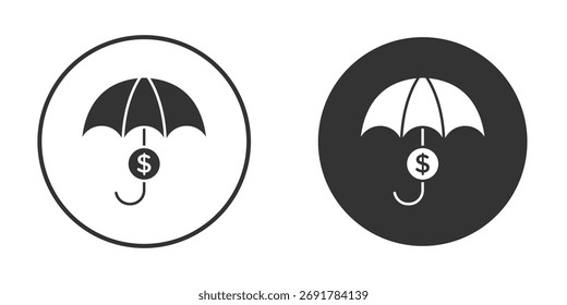 assets protection icon. filled flat sign for mobile concept. Vector graphics
