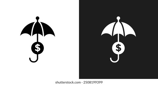 assets protection icon logo set vector