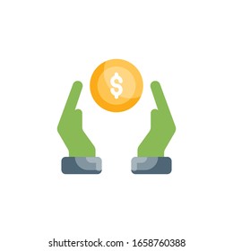 Assets Vector Flat Illustration. Banking and Finance icon
