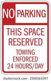 Assigned parking sign and labels