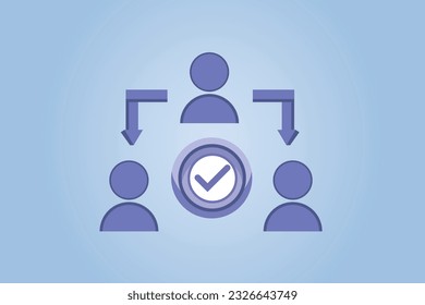 Assignment, Delegation, Distribution Icon.Vector Design Illustration.